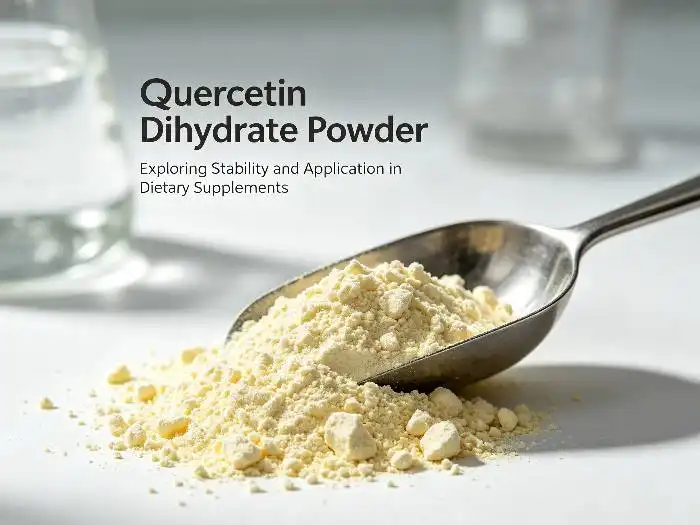 How Does Quercetin Dihydrate Powder Improve Stability in Functional Food Formulations?
